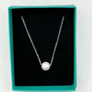 NEW Pearl Freshwater Pearl Pendant Necklace on 18 in 304 Stainless Steel Chain